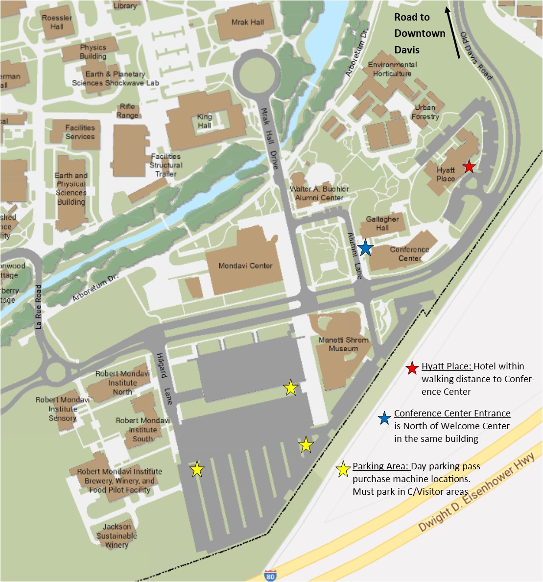 UC Davis Conference Center Map