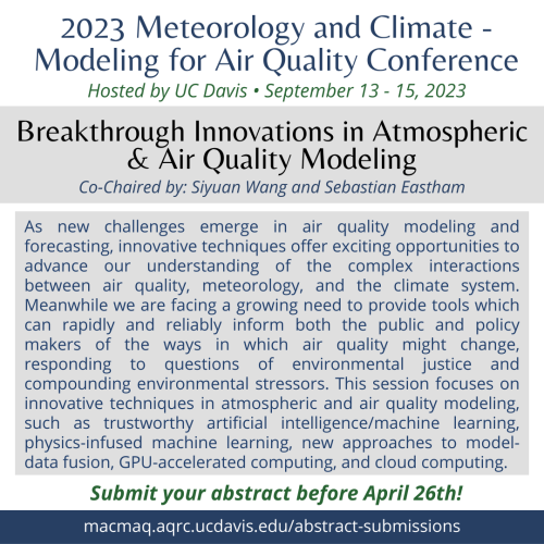 Breakthrough Innovations in Atmospheric & Air Quality Modeling