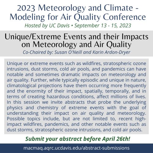 Unique_Extreme Events and their Impacts on Meteorology and Air Quality