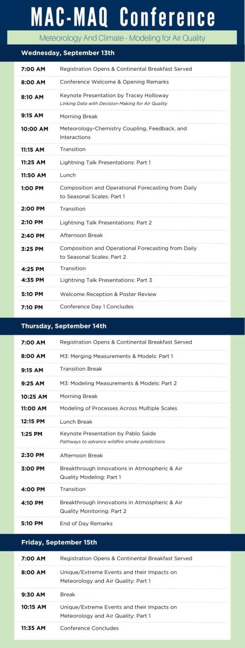 MAC-MAQ 2023 Schedule Overview Graphic